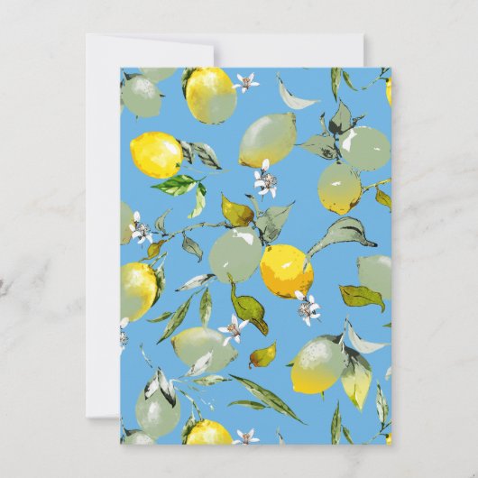 Waterverf citroenen 27 save the date (Voorkant)