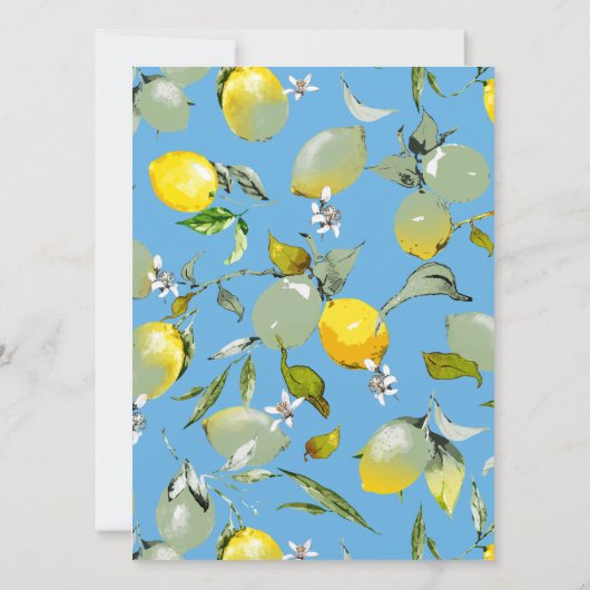 Waterverf citroenen 27 save the date (Achterkant)