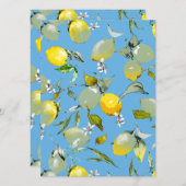 Waterverf citroenen 27 save the date (Voorkant / Achterkant)