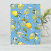 Waterverf citroenen 27 save the date (Staand voorkant)