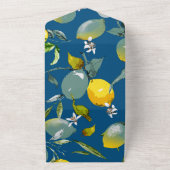 Waterverf citroenen 28 all in one uitnodiging (Buitenkant)