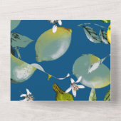 Waterverf citroenen 28 all in one uitnodiging (Achterkant)