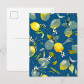 Waterverf citroenen 28 feestdagenkaart (Voorkant / Achterkant)