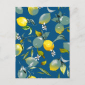 Waterverf citroenen 28 feestdagenkaart (Voorkant)