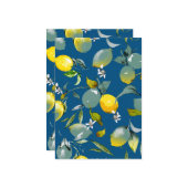 Waterverf citroenen 28 kaart (Voorkant / Achterkant in situ)