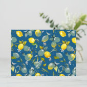 Waterverf citroenen 29 aankondiging (Staand voorkant)