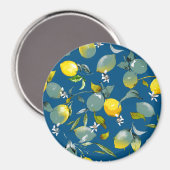 Waterverf citroenen 29 magneet (Voorkant / Achterkant)