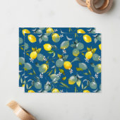 Waterverf citroenen 29 notitiekaartje (Voorkant / Achterkant in situ)