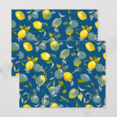 Waterverf citroenen 29 notitiekaartje (Voorkant / Achterkant)