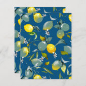 Waterverf citroenen 29 save the date (Voorkant / Achterkant)