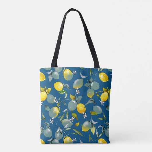 Waterverf citroenen 29 tote bag (Achterkant)