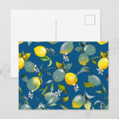 Waterverf citroenen 29 uitnodiging briefkaart (Voorkant / Achterkant)