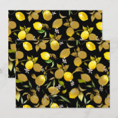 Waterverf citroenen 30 aankondiging (Voorkant / Achterkant)