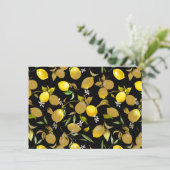 Waterverf citroenen 30 aankondiging (Staand voorkant)