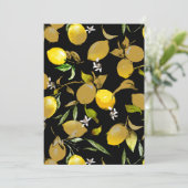 Waterverf citroenen 30 save the date (Staand voorkant)