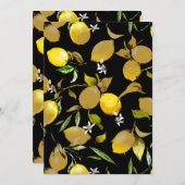 Waterverf citroenen 30 save the date (Voorkant / Achterkant)