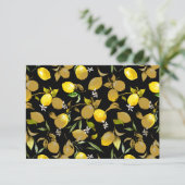 Waterverf citroenen 30 save the date (Staand voorkant)