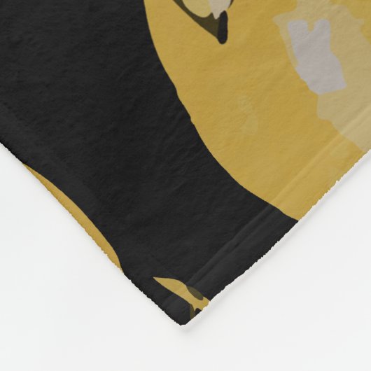 Waterverf citroenen 31 fleece deken (Hoek)