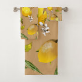 Waterverf citroenen 33 bad handdoek (Insitu)