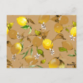 Waterverf citroenen 33 briefkaart (Achterkant)
