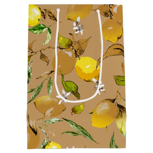 Waterverf citroenen 33 medium cadeauzakje (Achterkant)