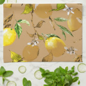 Waterverf citroenen 33 theedoek (Gevouwen)