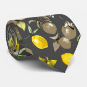 Waterverf citroenen 34 stropdas (Opgerold)