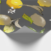 Waterverf citroenen 35 cadeaupapier (Hoek)