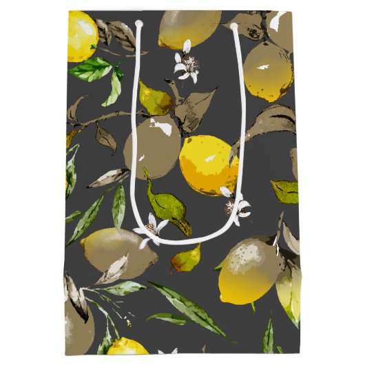 Waterverf citroenen 35 medium cadeauzakje (Achterkant)