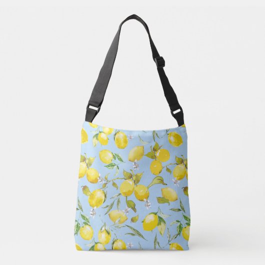 Waterverf citroenen 4 crossbody tas (Voorkant)