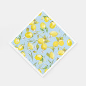 Waterverf citroenen 4 servet (Hoek)