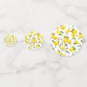 Waterverf citroenen 5 confetti (Achterkanten)