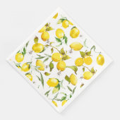 Waterverf citroenen 5 servet (Hoek)