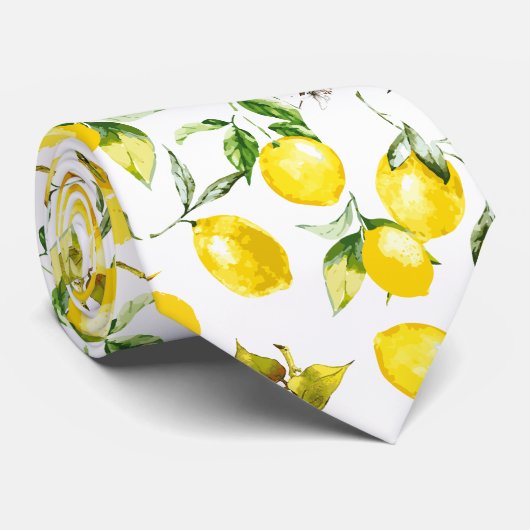 Waterverf citroenen 5 stropdas (Opgerold)