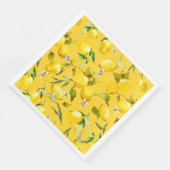 Waterverf citroenen 8 servet (Hoek)