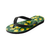 Waterverf citroenen 9 kinder teenslippers (Schuin)