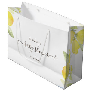 Waterverf Citroenen Baby Shower Groot Cadeauzakje