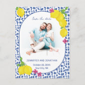 WATERVERF CITROENEN BEWAAR HET DATUM BRIEFKAART (Voorkant)