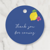 WATERVERF CITROENEN BLAUWE TEGELS BEDANKJES LABELS (Achterkant)