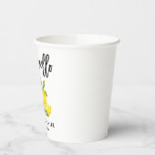 Waterverf Citroenen Borstel Script Limoncello Papieren Bekers (Links)