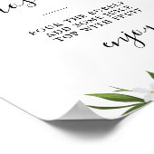 Waterverf citroenen bruidsshower mimosa bar bord poster (Hoek)