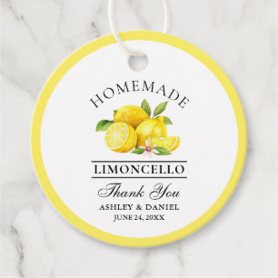 Waterverf Citroenen Bruiloft Bedankt Limoncello Ro Bedankjes Labels