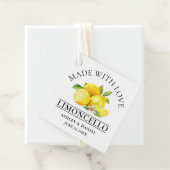 Waterverf citroenen bruiloft liefde limoncello bedankjes labels (In situ)