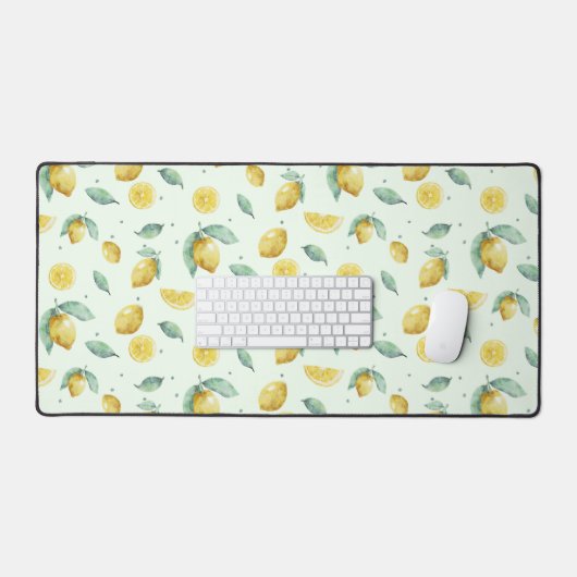 Waterverf citroenen bureaumat (Keyboard & Muis)