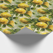 , Waterverf citroenen Cadeaupapier (Hoek)