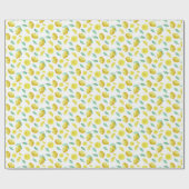 Waterverf citroenen cadeaupapier (Vlak)