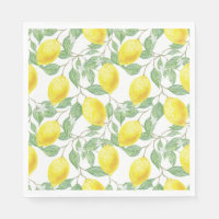 Waterverf Citroenen Citrus Fruit Greenery