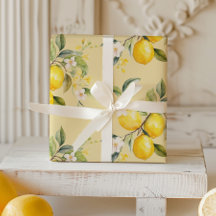 Waterverf citroenen citrus verjaardagsfeestje