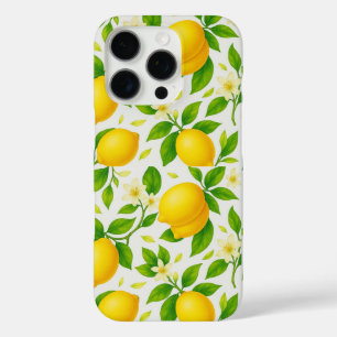 Waterverf Citroenen en Bloesems - Verse Citrus iPhone 16 Pro Hoesje
