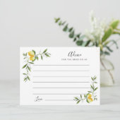 waterverf citroenen en griekse advieskaart (Staand voorkant)